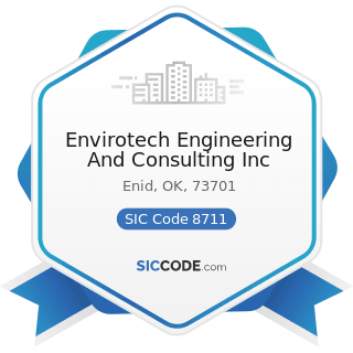 Envirotech Engineering And Consulting Inc - SIC Code 8711 - Engineering Services