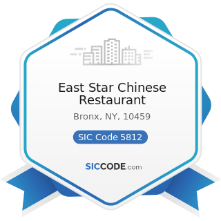 East Star Chinese Restaurant - SIC Code 5812 - Eating Places