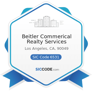 Beitler Commerical Realty Services - SIC Code 6531 - Real Estate Agents and Managers
