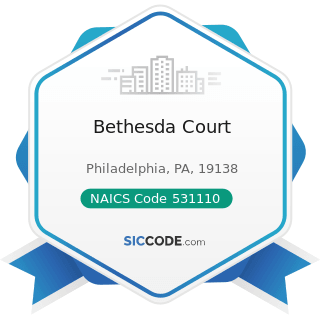 Bethesda Court - NAICS Code 531110 - Lessors of Residential Buildings and Dwellings
