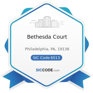 Bethesda Court - SIC Code 6513 - Operators of Apartment Buildings