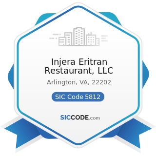Injera Eritran Restaurant, LLC - SIC Code 5812 - Eating Places