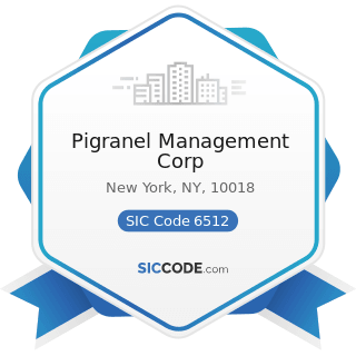 Pigranel Management Corp - SIC Code 6512 - Operators of Nonresidential Buildings