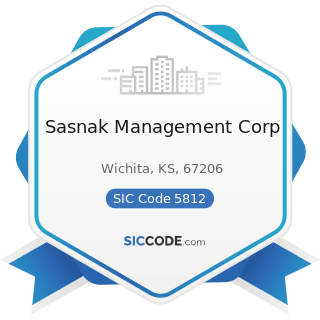 Sasnak Management Corp - SIC Code 5812 - Eating Places
