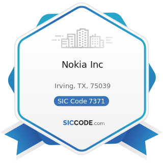 Nokia Inc - SIC Code 7371 - Computer Programming Services