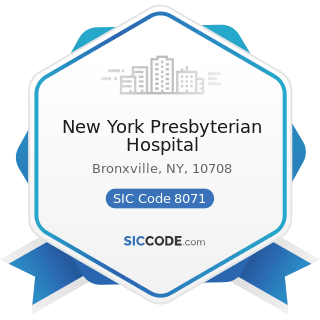 New York Presbyterian Hospital - SIC Code 8071 - Medical Laboratories