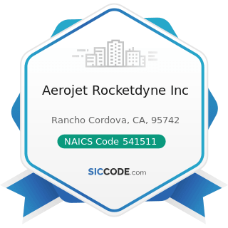 Aerojet Rocketdyne Inc - NAICS Code 541511 - Custom Computer Programming Services