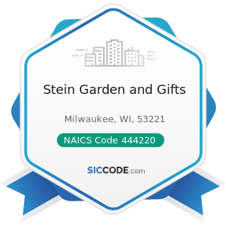Stein Garden and Gifts - NAICS Code 444220 - Nursery, Garden Center, and Farm Supply Stores