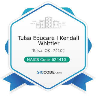 Tulsa Educare I Kendall Whittier - NAICS Code 624410 - Child Care Services