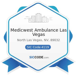 Medicwest Ambulance Las Vegas - SIC Code 4119 - Local Passenger Transportation, Not Elsewhere...