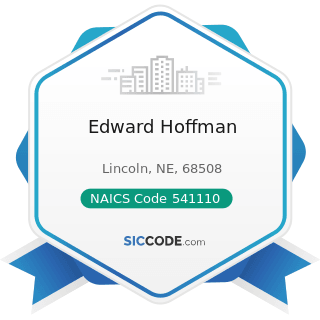 Edward Hoffman - NAICS Code 541110 - Offices of Lawyers