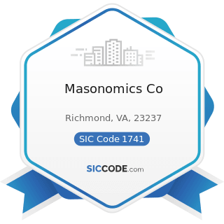Masonomics Co - SIC Code 1741 - Masonry, Stone Setting, and Other Stone Work
