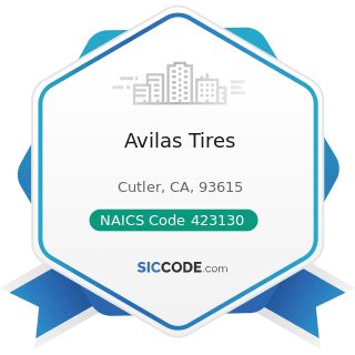 Avilas Tires - NAICS Code 423130 - Tire and Tube Merchant Wholesalers