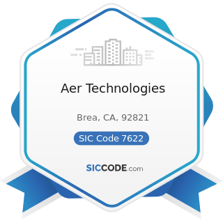 Aer Technologies - SIC Code 7622 - Radio and Television Repair Shops