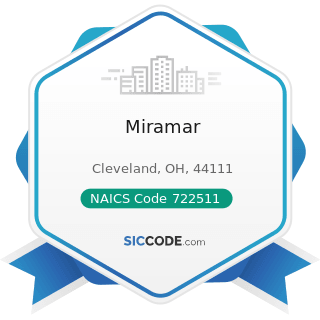 Miramar - NAICS Code 722511 - Full-Service Restaurants