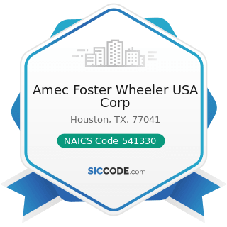 Amec Foster Wheeler USA Corp - NAICS Code 541330 - Engineering Services