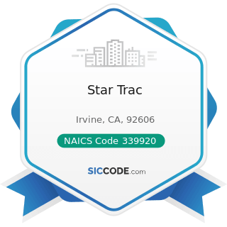 Star Trac - NAICS Code 339920 - Sporting and Athletic Goods Manufacturing