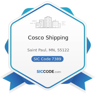 Cosco Shipping - SIC Code 7389 - Business Services, Not Elsewhere Classified