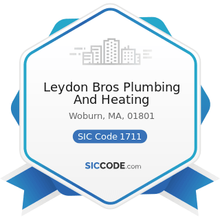 Leydon Bros Plumbing And Heating - SIC Code 1711 - Plumbing, Heating and Air-Conditioning