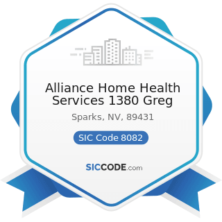 Alliance Home Health Services 1380 Greg - SIC Code 8082 - Home Health Care Services