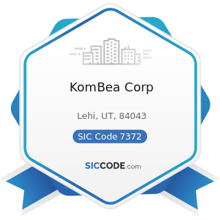 KomBea Corp - SIC Code 7372 - Prepackaged Software