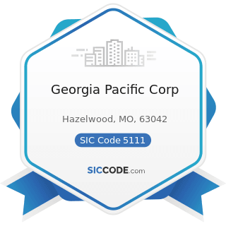 Georgia Pacific Corp - SIC Code 5111 - Printing and Writing Paper