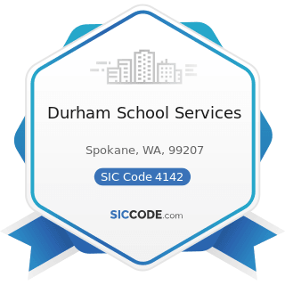 Durham School Services - SIC Code 4142 - Bus Charter Service, except Local