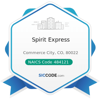 Spirit Express - NAICS Code 484121 - General Freight Trucking, Long-Distance, Truckload
