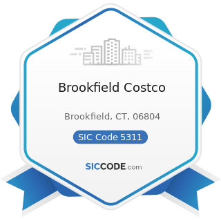 Brookfield Costco - SIC Code 5311 - Department Stores
