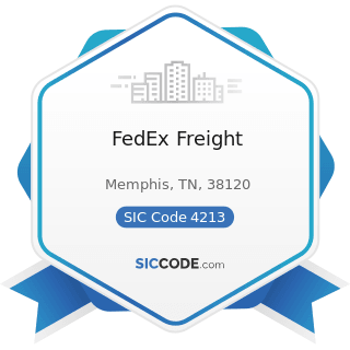 FedEx Freight - SIC Code 4213 - Trucking, except Local