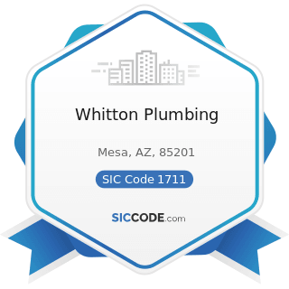 Whitton Plumbing - SIC Code 1711 - Plumbing, Heating and Air-Conditioning