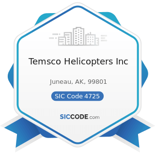Temsco Helicopters Inc - SIC Code 4725 - Tour Operators