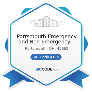 Portsmouth Emergency and Non Emergency Ambulance - SIC Code 4119 - Local Passenger...