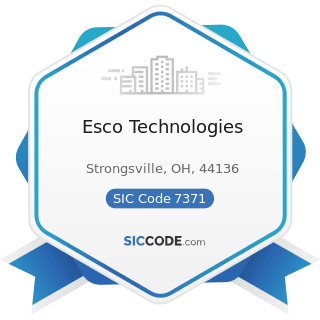 Esco Technologies - SIC Code 7371 - Computer Programming Services