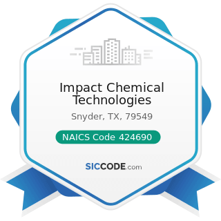 Impact Chemical Technologies - NAICS Code 424690 - Other Chemical and Allied Products Merchant...