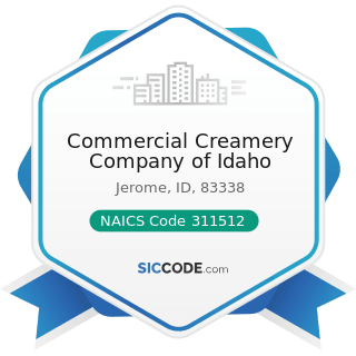 Commercial Creamery Company of Idaho - NAICS Code 311512 - Creamery Butter Manufacturing