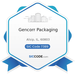 Gencorr Packaging - SIC Code 7389 - Business Services, Not Elsewhere Classified
