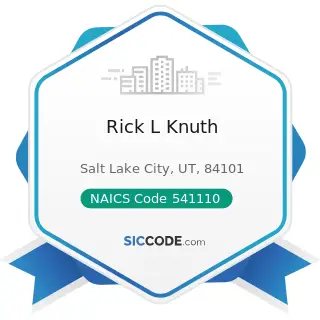 Rick L Knuth - NAICS Code 541110 - Offices of Lawyers