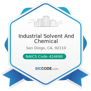 Industrial Solvent And Chemical - NAICS Code 424690 - Other Chemical and Allied Products...