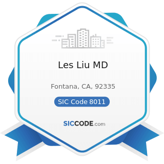Les Liu MD - SIC Code 8011 - Offices and Clinics of Doctors of Medicine