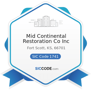 Mid Continental Restoration Co Inc - SIC Code 1741 - Masonry, Stone Setting, and Other Stone Work