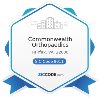 Commonwealth Orthopaedics - SIC Code 8011 - Offices and Clinics of Doctors of Medicine