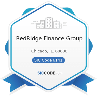 RedRidge Finance Group - SIC Code 6141 - Personal Credit Institutions