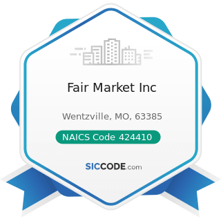Fair Market Inc - NAICS Code 424410 - General Line Grocery Merchant Wholesalers