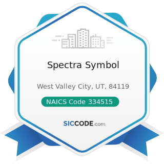 Spectra Symbol - NAICS Code 334515 - Instrument Manufacturing for Measuring and Testing...
