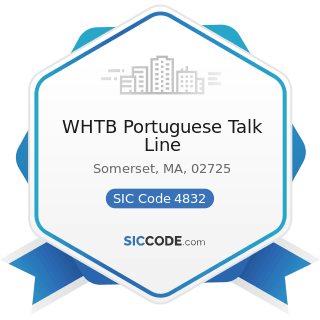 WHTB Portuguese Talk Line - SIC Code 4832 - Radio Broadcasting Stations