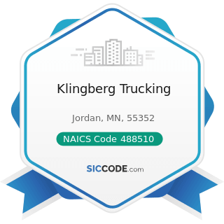 Klingberg Trucking - NAICS Code 488510 - Freight Transportation Arrangement