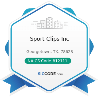 Sport Clips Inc - NAICS Code 812111 - Barber Shops