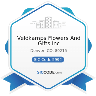 Veldkamps Flowers And Gifts Inc - SIC Code 5992 - Florists