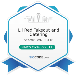 Lil Red Takeout and Catering - NAICS Code 722511 - Full-Service Restaurants